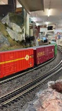 MTH Premier SD50 B&P Buffalo & Pittsburgh pulling freight! #mth #oscaletrains #trains#ogaugetrains
