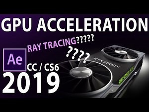 How to Enable GPU Acceleration in After Effects CC 2019