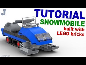 How To Build A Snowmobile With LEGO Bricks Tutorial