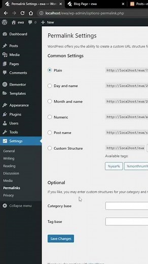 How To Change Permalink In WordPress - Easy Permalink WordPress Change #Shorts