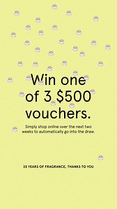 Its our 35th Birthday, but you get the presents! Shop online over the next two weeks to automatically go into the draw to win one of 3 $500 vouchers. Here’s to 35 years of filling your homes (and hearts) with beautiful fragrance. A heartfelt thank you to everyone who’s joined our journey since 1990. | The Aromatherapy Co. NZ