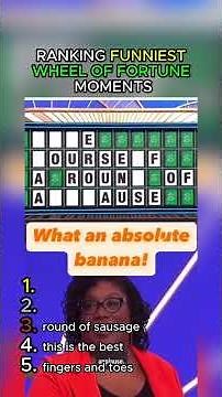 Ranking Funniest Wheel of Fortune Moments #ranking #wheeloffortune #top5 #funny