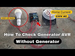 Automatic Voltage Regulator | Working Or Not Working AVR Unit Testing | GAVR | Generator AVR Unit