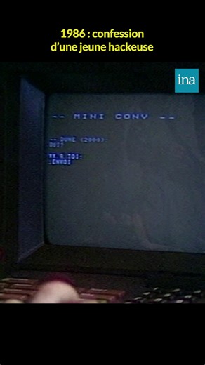 INA.fr on Instagram: ""J’ai mélangé des fichiers, j’ai effacé des programmes." En 1986, l’année du "manifeste du hacker", Émilie a 12 ans… Elle raconte comment elle s’est introduite dans le système informatique de la fac d’Orsay… et pourquoi elle passait jusqu’à 8 heures par jour sur le Minitel. ⏪ À une époque où Internet n’existe pas encore, cette archive des années 80 montre les débuts du hacking en France, vus à travers le regard désarmant d’une collégienne passionnée d’informatique. #Informa