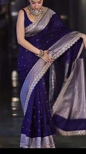 ✨♥️New Trendy Party Wear Saree Design 2025 | ✨ Bridal hairstyle 😍#youtubeshorts #fashion#shorts