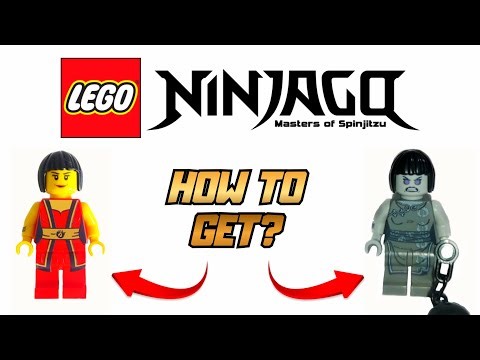 Two Original LEGO Custom Ninjago Nya Minifigures (Evil Nya, Rebooted Nya)