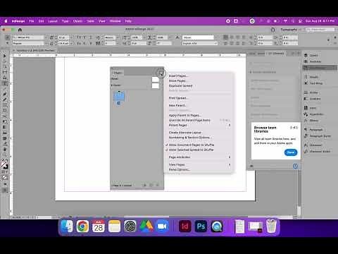 Options Fly-Out Menus in Adobe InDesign CC