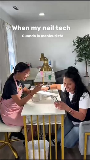 Put your hand closer, mamita can you relax your hand! #nailscare #chesterfieldva #richmondnailtech #virginia #nailsalon