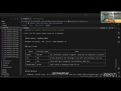 YOLO + Claude Code Built a Live Detection System — No GPU Needed | Day 8