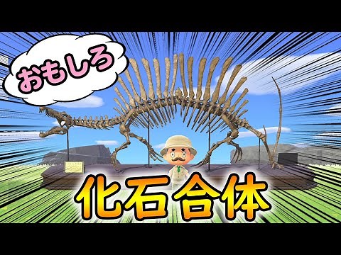 【あつ森】たくさんの化石を組み合わせて最強に面白い恐竜を作れ！第1回おもしろ化石合体選手権!!【あつまれ どうぶつの森】【ぽんすけ】