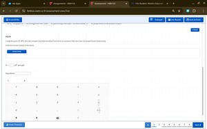 Using the point (3, 45), find the constant of proportionality k... | Filo