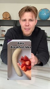 15M views · 253K reactions | 4 Ingredient Strawberry Banana Pancakes?! | Timthetankofficial | Facebook