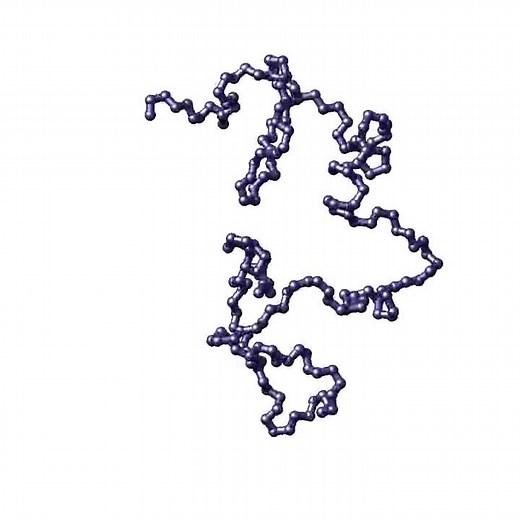 Freely rotating polymer chain in a good solvent