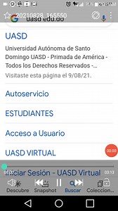 Como recuperar tu contraseña. Recuerda tener un correo electronico activo | UASD virtual