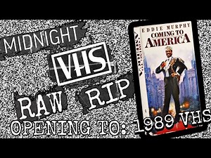 VHS Raw Rip| Opening from Coming to America 1989 Paramount Home Video Distribution w/ previews.