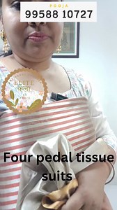 Four pedal mahaeshwari tissue suits at weaver's stock clearance prices Price 3650 $ only https://wa.me/919958810727 #elitekalaa #aiba #fourpedal | AIBA 2.0 - All IndiaBusiness Women's Association 2.0