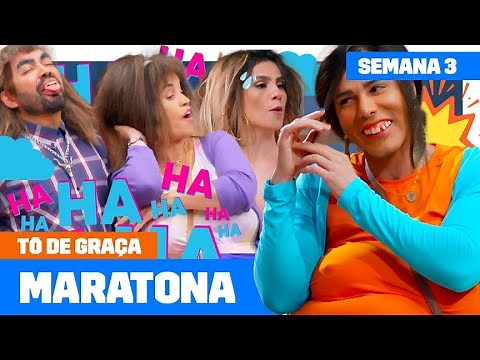 MARATONE a TERCEIRA semana da NOVA TEMPORADA de TÔ DE GRAÇA! 🤪 ⚡️ | Humor Multishow