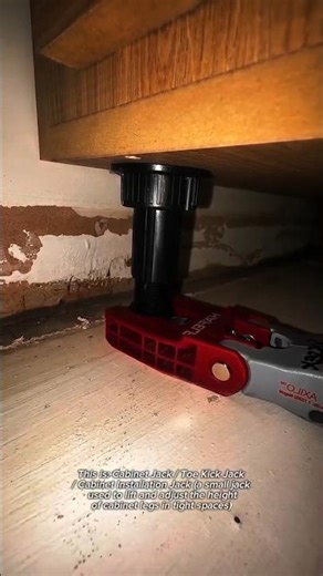 Adjusting Cabinet Back Legs Easily Using a Toe Kick Jack | Smart Cabinet Leveling Tool