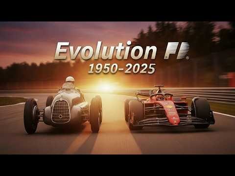 Evolution of F1 Cars – 1950 to 2025 | Legendary Formula 1 Transformation