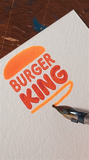 Lettering the Burger King logo #lettering | Made by Edgar