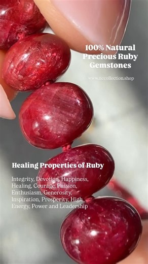 N C C O L L E C T I O N L L C | 100% Authentic Natural Precious Ruby Gemstones. Excellent AAA Quality ✨ Gemstones full of character & healing properties, truly a special... | Instagram