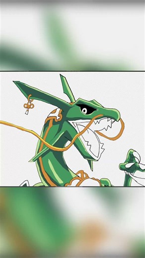 Dibujando a Rayquaza #pokemon #pokemoncommunity #dibujo #dibujos #artedigital #rayquaza