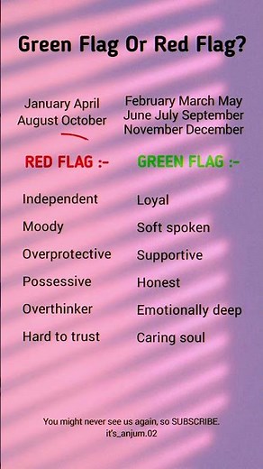 Green Flag or Red Flag? 🟢🔴 Which One Are You? (Be Honest!)