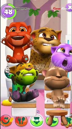 My Talking Tom 2 Funny Moments || 5 Funny Talking Tom 2 So Crowd in Bathroom