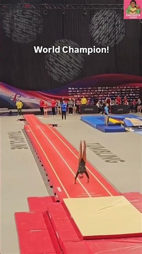 15-Year-Old Becomes World Champion 🤯🔥 | Insane Tumbling Routine | #Dakshitaviews