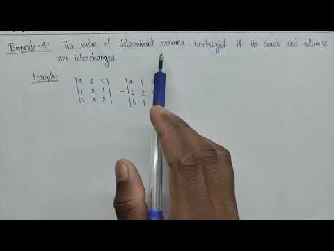 Properties of Determinant Class 12 | Chapter 4 Full Explanation | NCERT Solutions