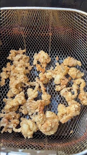 Fried whole belly clams/colossal clam strips