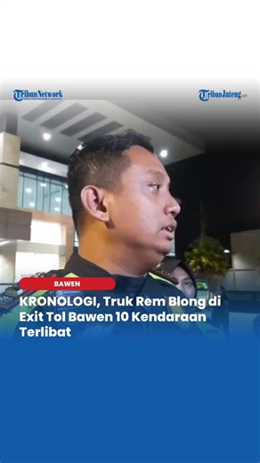 Kronologi Kecelakaan Beruntun di Exit Tol Bawen