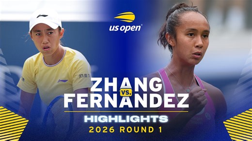Shuai Zhang vs. Leylah Fernandez Highlights | 2026 US Open Round 1