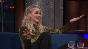 Jennifer Lawrence and Stephen Colbert Drink a Lot of Rum On Air