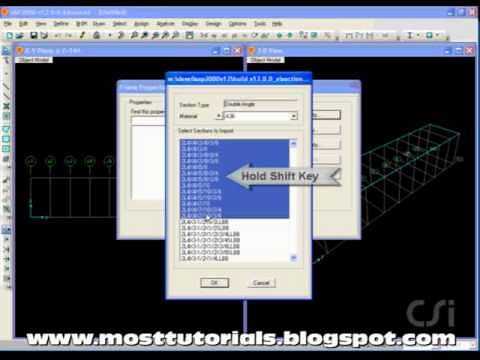 1-Bridge modeling in Sap2000 part 1 of 2