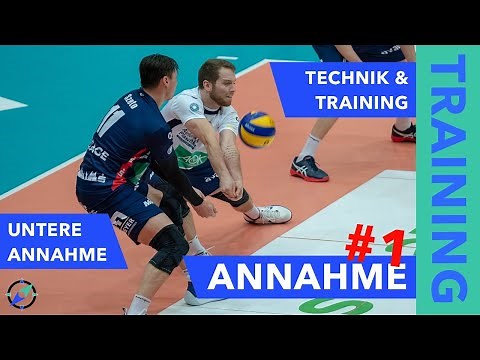 Annahmebagger trainieren - Techniktraining für die untere Annahme