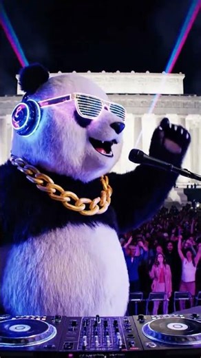 Panda DJ Shakes the Lincoln Memorial: “Make History Funky!” | Nebula Shots