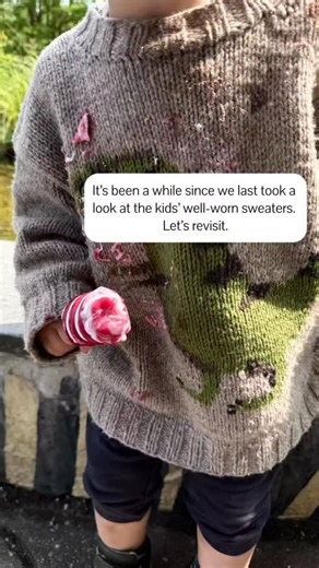 KNITTING FOR OLIVE on Instagram: "These two sweaters have probably been worn more than any other garments in the kids’ wardrobe! We haven’t removed a single bit of lint, and this is what they look like today ❤️ #knitting #yarn #yarnaddict #knittersofinstagram #knittingforolive"