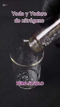 Yodo y Yoduro de nitrógeno #química #ciencia #laboratorio #curiosidades