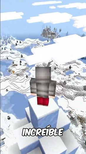 UNA TORRE DE HIELO EN MINECRAFT! 😱⛏️ #shorts