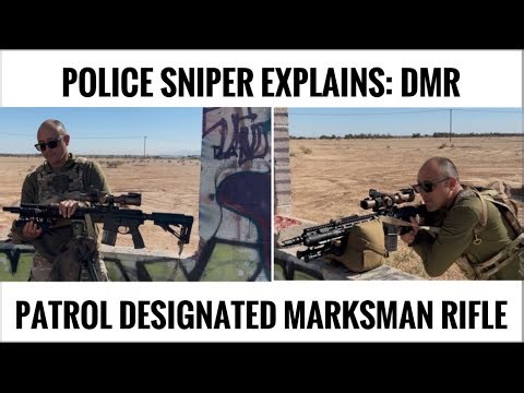 Police Sniper Explains His Patrol DMR Rifle - Designed Marksman Rifle #sniping