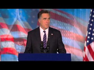 US Election 2012: Mitt Romney's concession speech after losing presidential race