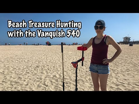 Beach Treasure Hunting with the Vanquish 540 Metal Detector : Seal Beach California