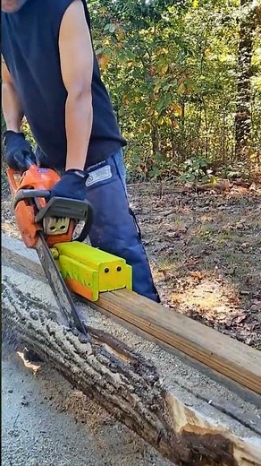 Part 17-HomeMade Chainsaw Mill Making A Walnut Beam