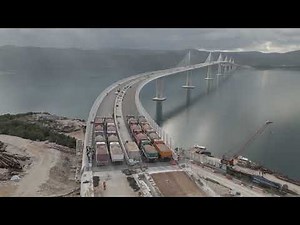 Load testing of the Pelješac Bridge begins