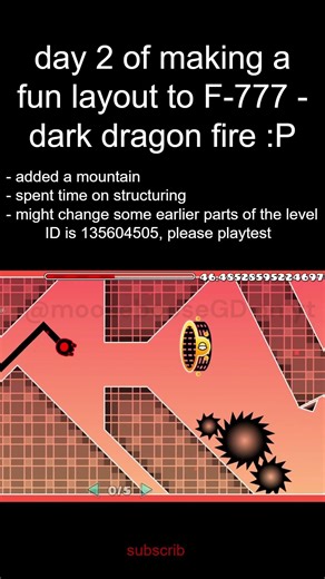 day two of making a geometry dash layout