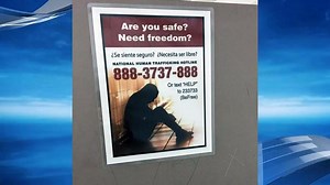 Anti-human trafficking posters go up in state rest area bathrooms