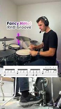 Fancy HiHat RnB Groove - DRUMDEX Lesson #drumlesson