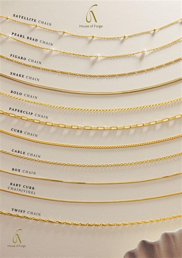 Dainty Chain Collection • Sterling Silver Chain Necklace • 14k Gold Vermeil, Kind of Chains - Etsy