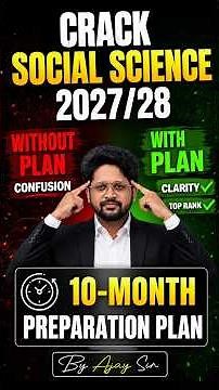 Stop the Confusion! 🚫 10-Month Roadmap to Crack ICAR PG Social Sciences by Ajay Sir